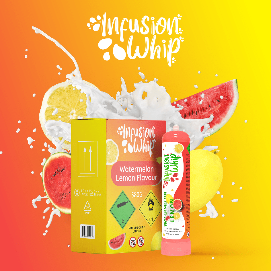 Infusionwhip 580g Watermelon Lemon Flavoured N2O Cannister