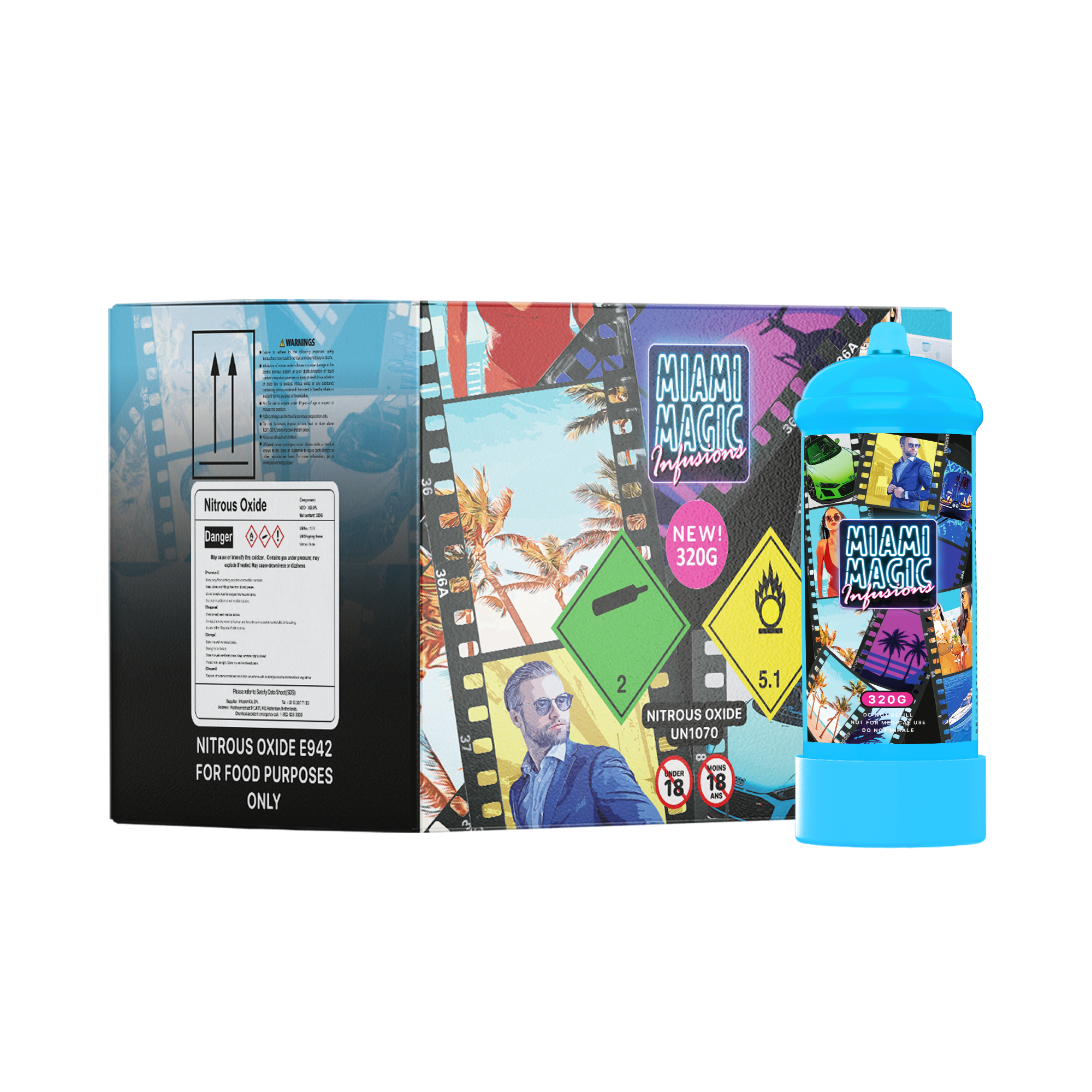 Miami Magic Infusions 320g N2O Cannister