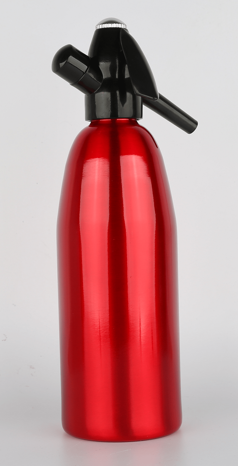 1000ml CookBasics Soda Syphon -Red - Aluminium